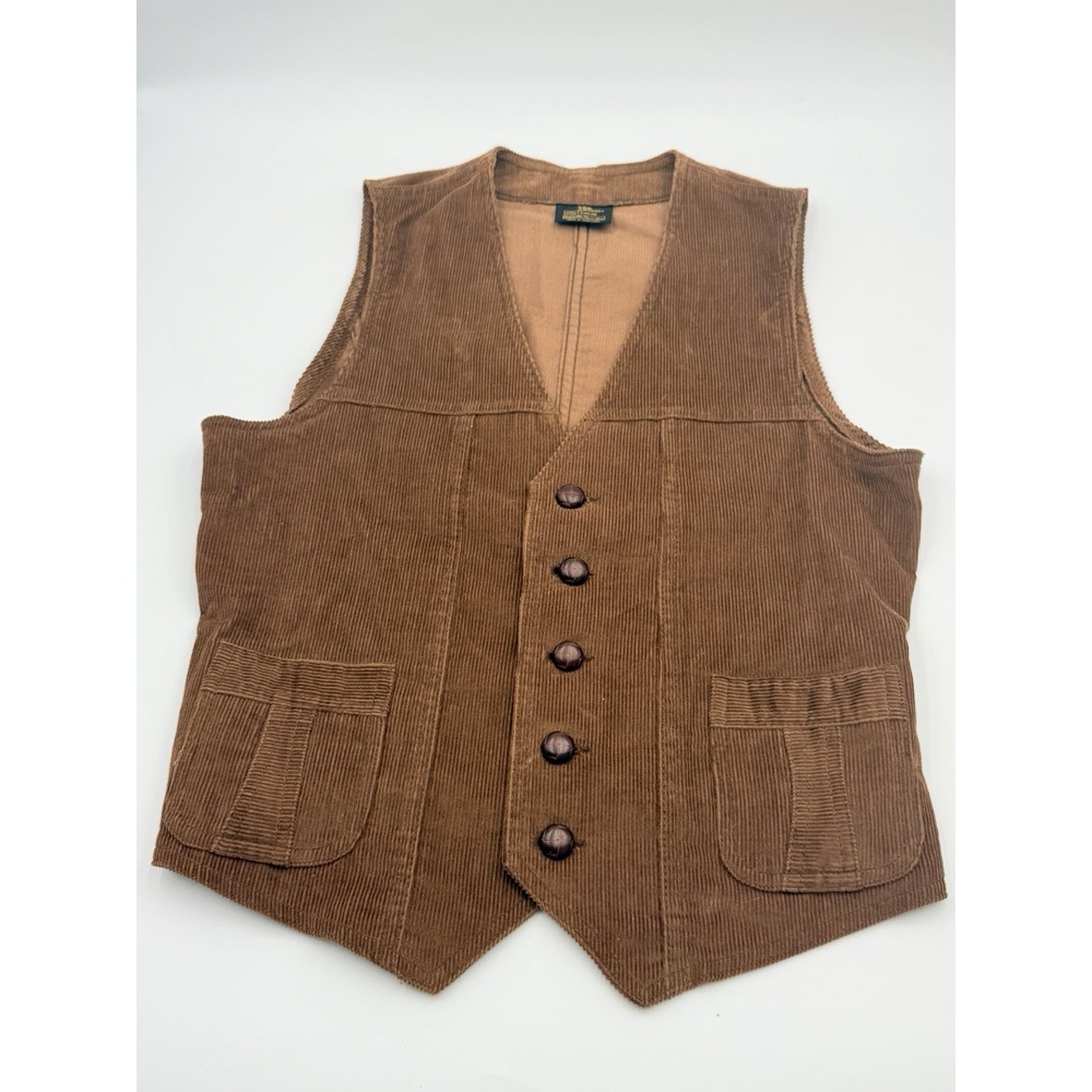 Vintage 1970s Sears Corduroy Blazer & Vest Set 38R Sport Coat Academia Retro - Picture 7 of 16